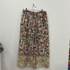 Zara large printed crop pant
